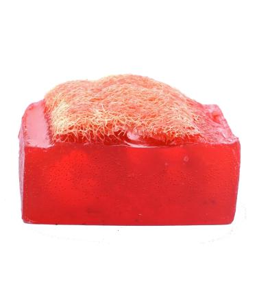 Handmade Luffa Soap Bar (4.5oz) - Exfoliating Verbena & Berries Glycerin Soap | Falls River Soap - International Shipping Available - Buy Online on GoSupps.com