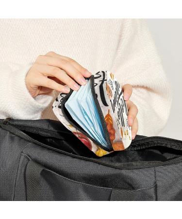 Anna Cowper Hello Autumn Menstrual Cup Pouch & Sanitary Napkin Storage Bag | Portable Period Holder for Women & Girls - Multi-colored - Buy Online on GoSupps.com