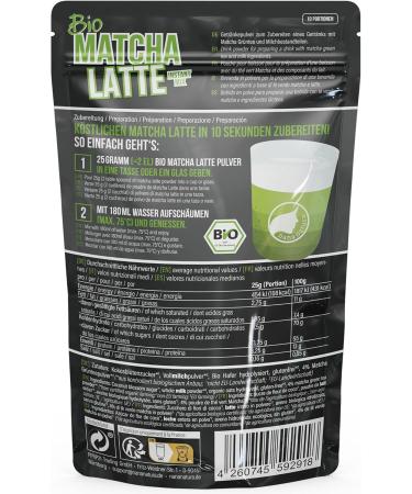  nananatura NanaNatura's Organic Instant Matcha Latte Powder with Japanese Ceremonial Matcha 200g enjoy hot or cold - Buy Online on GoSupps.com