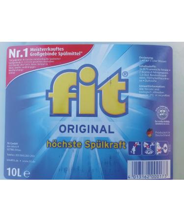 Buy Fit Fit Detergent 10L Canister - Powerful Eco-Friendly Cleaning | International Shipping Available - Buy Online on GoSupps.com