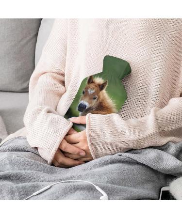 Buy Brown Horse Hot Water Bottle with Plush Cover - Cozy Hand Warmer for Adults & Children | 26.5x15.3cm - International Shipping Available - Buy Online on GoSupps.com