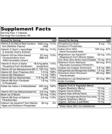 NATURELO Men's One Daily Multivitamin - Boost Energy & General Health - Non-GMO - 180 Capsules - Buy Online on GoSupps.com
