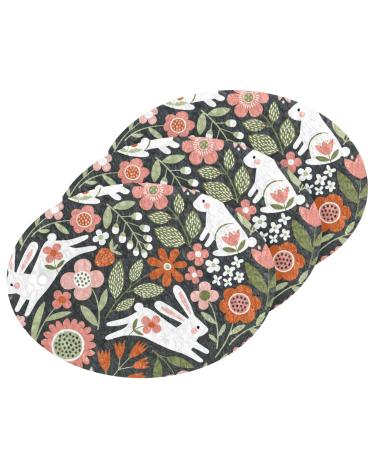 3-Pack Cleaning Kitchen Sponges Oval Cute Rabbit Kitchen Cellulose Dishwashing Wood Pulp Cotton