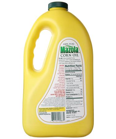 Mazola 100% Pure Corn Oil - 64 Fl Oz | High-Quality Cooking Oil - Buy Online on GoSupps.com
