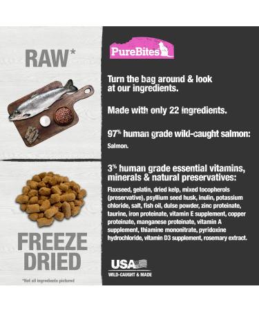 PureBites Cat Food Topper 69g | Salmon Recipe | Made in USA 69 g (Pack of 1) - Buy Online on GoSupps.com