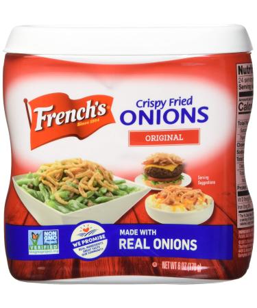 French's Original Crispy Fried Onions, Certified Kosher, Made in the USA, 6 oz (Pack of 2)
