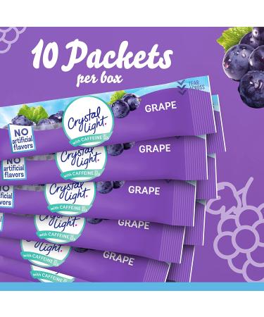 Crystal Light Sugar-Free Energy Grape On-The-Go Drink Mix 120 Packets - Buy Online on GoSupps.com