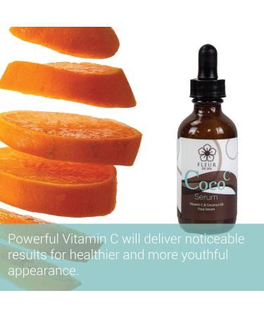 Radiant Skin Boosting Vitamin C & Coconut Oil Face Serum | Anti-Aging 2oz | Jojoba Aloe Biotin & Vegetable Collagen - The Coco C Serum for Youthful Glow - Buy Online on GoSupps.com