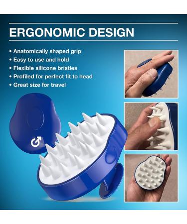 Guyology Labs Scalp Massager for Hair Growth - Soft Silicone Shampoo Brush for Dandruff Removal - Buy Online on GoSupps.com