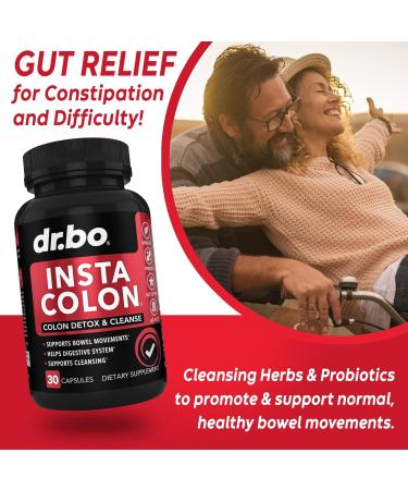 Colon Cleanser Detox - 15 Day Natural Weight Flush Pills for Fast Relief & Gut Health | Bowel Movement Support for Men & Women - Buy Online on GoSupps.com