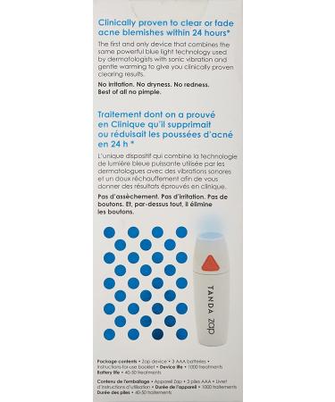 Tanda Zap Acne Clearing Device - Fast & Effective White Light Therapy - Buy Online on GoSupps.com