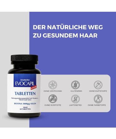 Evocapil Plus tablets for hair loss and after hair transplant with biotin and selenium (2) - Buy Online on GoSupps.com