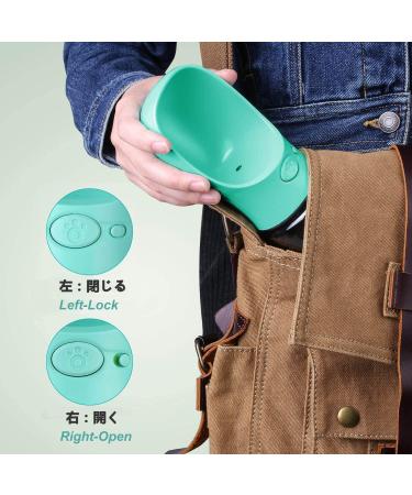 Kalimdor Dog Water Bottle 12oz - Leak Proof Portable Pet Water Dispenser for Outdoor Walking, Hiking, Travel - BPA Free Blue Plastic - Buy Online on GoSupps.com