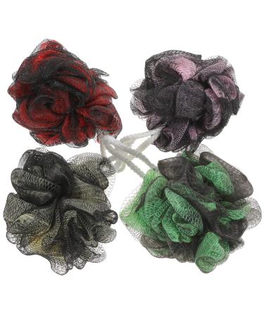 4pcs Foaming Net Loofah Cleaning Supplies Loofah for Men Shower Loofah Bathroom Bath Sponge Hotel Bathing Ball Shower Ball Shower Puff Household Bath Loofahs Shower Sponges