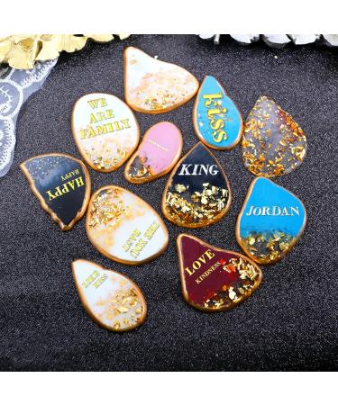 AIERSA Small Letter Resin Stickers | Self-Adhesive Alloy Alphabet & Number Stickers | Glitter Gold & Silver | 3mm & 4.5mm Tall | Scrapbook Supplies - 12 Sheets - Buy Online on GoSupps.com