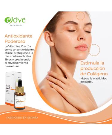  Ejove Vitamin C Face Serum - Facial moisturizer anti-wrinkle anti-blemish for the face - Eye contour serum for women and men - Vitamin C facial skincare serum prevents wrinkles and acne - - Buy Online on GoSupps.com