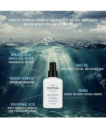 Mistral Men's Face Moisturizer Cream, Cool Marine, 3.4 Fl Oz - Buy Online on GoSupps.com
