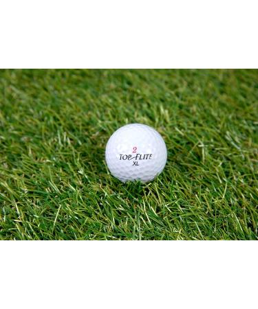 48 Top Flite Recycled Golf Balls - Good Condition, Great Distance - Includes Mesh Carrying Bag - Eco-Friendly - Buy Online on GoSupps.com