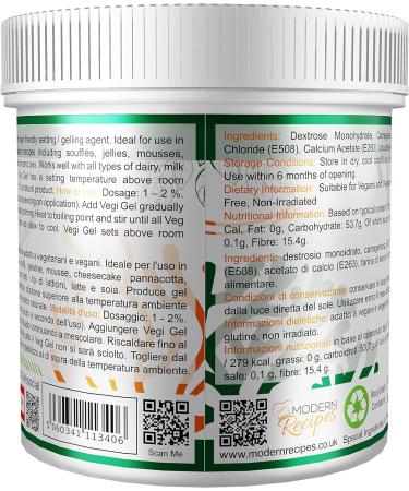 VEGI Gel 250g Vegan Friendly Gelatine Non GMO Vegi Gel Vegan Gelatine 250 g (Pack of 1) - Buy Online on GoSupps.com