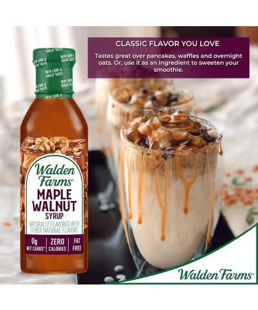 Walden Farms Calorie-Free Maple Walnut Syrup 12 oz (2 Pack) - Sugar-Free, Guilt-Free Deliciousness! - Buy Online on GoSupps.com