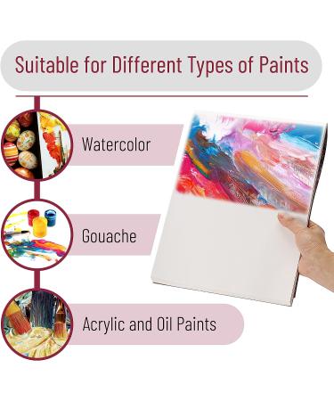 Mr. Pen Palette Pad 9x12 - 40 Sheets | Palette Paper for Acrylic, Oil, and Watercolor Painting - Buy Online on GoSupps.com