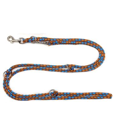 Dog leash Double Leash Practice line for medium dogs up to 45 kg over 39 colors very stable (3.50 m Hawaii) 3.50 m brown-turkey-bright brown