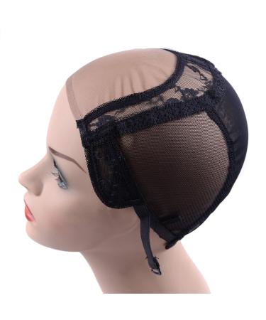 4X4 U-Part Lace Wig Cap - Adjustable Straps for DIY Wigs | Black S (52cm) - Ideal for Wig Making & Customization - Buy Online on GoSupps.com