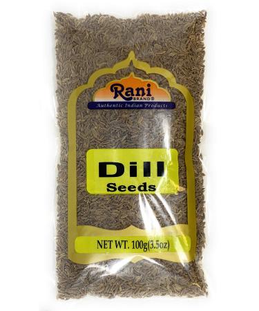 Rani Dill Seeds (Suwa / SUA) Whole Spice 3.5oz (100g) All Natural | Gluten Friendly | Non-GMO | Vegan | Indian Origin Weed Poly Bag 3.5 Ounces