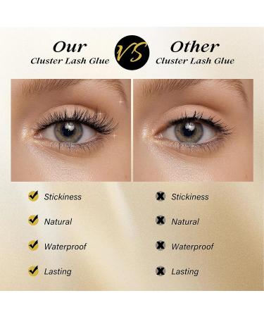 QUEWEL 10ml Black Cluster Lash Glue for DIY Lash Extensions - Long-Lasting & Irritation-Free - Buy Online on GoSupps.com