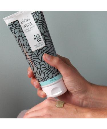 Australian BodyCare Aloe Vera Gel 200ml - Soothing After Sun Balsam with Tea Tree Oil & Mint for Itching Sunburn & Scars - 100% Vegan Cooling Moisturizer - Buy Online on GoSupps.com
