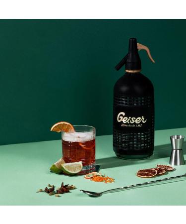 Geiser Siphon Vintage Soda Water 1L (Black) - Buy Online on GoSupps.com