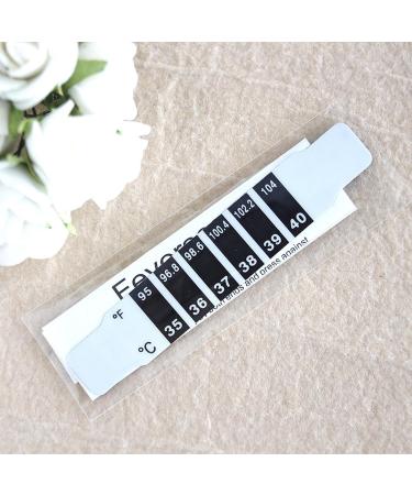 10Pcs Forehead Thermometer Strips for Infants Babies Kids Adults Checking Fever Temp Reusable Travel Thermometers Forehead Thermometer Strips for Kids Adults Baby Forehead Thermometer Strips - Buy Online on GoSupps.com