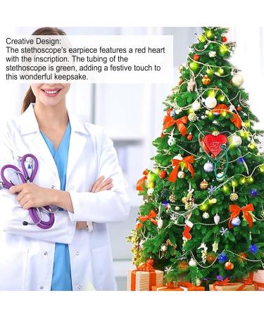 Heart Stethoscope Ornament | Caring Christmas Tree Decoration for Doctors Nurses & Caregivers - Buy Online on GoSupps.com