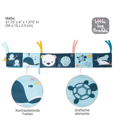 Little Big Friends Soft Activity Book 2 in 1 | Multi-Purpose Developmental Toy & Ocean Teether | Ideal for Crib Attachment - Buy Online on GoSupps.com