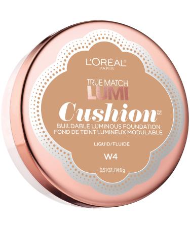 L'Or al Paris True Match Lumi Cushion Foundation  W4 Natural Beige  0.51 oz.