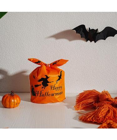 WOBBLO Halloween Gift Bags - Horrible Bat Novelty Goodie Bag with Tie Ears - Creative Accessories for Sweets Biscuits Toys Candy Chocolate Gifts Broom - Buy Online on GoSupps.com
