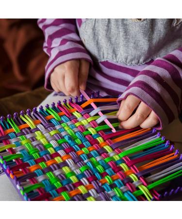 Windspeed 336 Pcs Loop Potholder Kit - 14 Colors Elastic Weaving Loom Loops for Kids DIY Crafts | Includes 2 Crochet Hooks - Buy Online on GoSupps.com