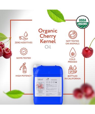 HBNO Cherry Kernel Oil - 8.8 lbs (4kg) - Ideal for Shampoos Conditioners Lip Balms Face wash Lotions and Skin Care Products. - Buy Online on GoSupps.com