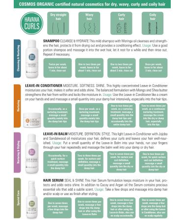 HAVANA CURLS Curl Lotion Leave-in Hair Milk 150ml Certified Organic Natural Cosmetics for Curly Frizzy and Dry Hair COSMOS Organic - Buy Online on GoSupps.com
