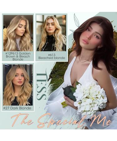 TESS Clip in Hair Pieces for Women Extensions Toupee Hair Topper Hair Toppers for Thinning Hair Women Real Hair - 06 Inch 14 g #613 Bleached blonde 06 Inch #613 Bleached blonde - Buy Online on GoSupps.com