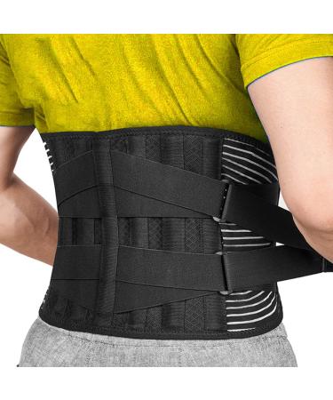Aooower waist support belts adjustable lumbar spine Beautel -active back support belt lumbar pegs for herniated disc back band for men and women back support belts XXL