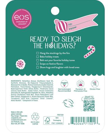 eos Holiday 24H Moisture Mini Super Balm Set Sugar Plum Spritz Candy Cane Swirl Iced Sugar Cookie Limited Edition Lip Care Stocking Stuffers 0.24 fl oz 3-pack Sugar Plum Spritz Candy Cane Swirl Iced Sugar Cookie Pa  - Buy Online on GoSupps.com