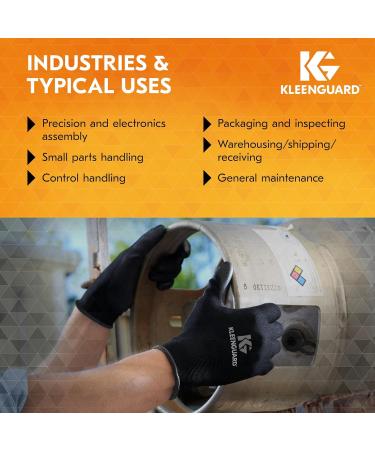 KLEENGUARD G40 Polyurethane Coated Gloves (13840), Size 10 (XL), High Dexterity, Black, 12 Pairs / Bag, 5 Bags / Case, 60 Pairs - Buy Online on GoSupps.com