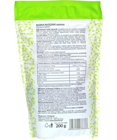 Babka P esznik Nasiona 200g Intenson - Ekologiczne Nasiona Lnu na Zdrowie | eCommerce Mi dzynarodowa Wysy ka - Buy Online on GoSupps.com