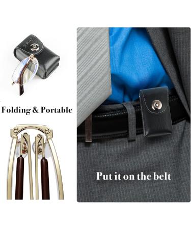 Buy 1 Pack Folding Half Frame Metal Reading Glasses - Stylish & Portable International Shipping Available - Buy Online on GoSupps.com