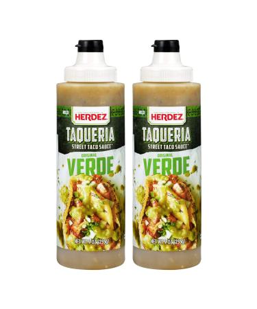 Herdez Taqueria Street Taco Sauce SALSA VERDE 2- 9 oz Pack / Gluten Free