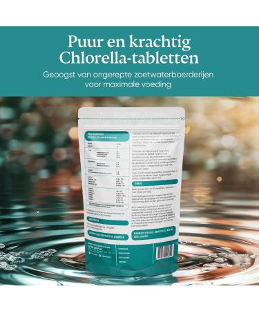 Aligma Organic Chlorella Tablets 500x500 mg for Immune System Booster Super Greens Tablets Natural Source of Vegan Protein Minerals & Vitamins Resealable Packaging - Buy Online on GoSupps.com