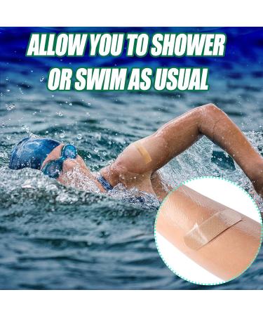 60 Transparent Waterproof Adhesive Bandages - 6 x 7 Inches - Shower & Swim Safe - Wound Protection - Buy Online on GoSupps.com