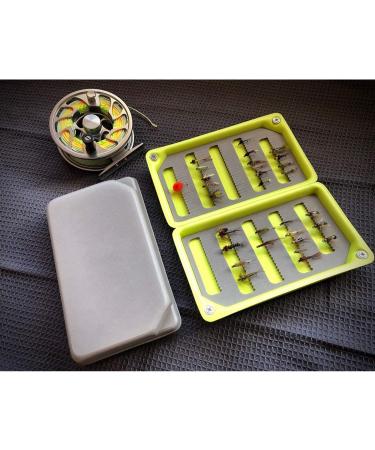 Aventik 2 PC Fly Box Float Tackle Box Slit EVAFoam Fishing Storage 6X3.48X1.2inch Camo Green/Black - 2 Pack - Buy Online on GoSupps.com