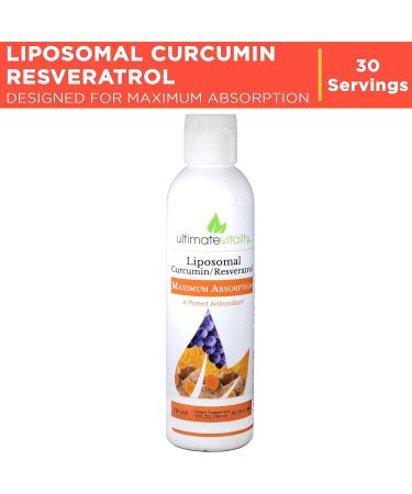 UltimateVitality Liposomal Curcumin with Resveratrol - 30 Servings - Buy Online on GoSupps.com